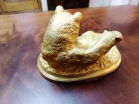 МЕДВЕДЬ. ЧУГУННОЕ ЛИТЬЕ С ПОЗОЛОТОЙ