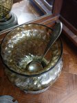 Крюшонница со стеклом крупная. С половником